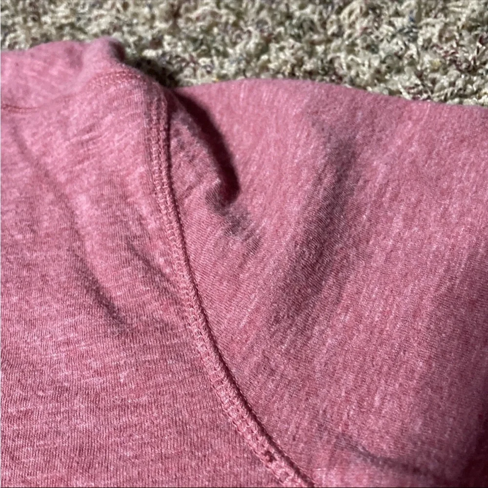 J.Crew Sweater Mens M Pink Knit Goods Pullover 1/4 Zip 100% Cotton Long Sleeve